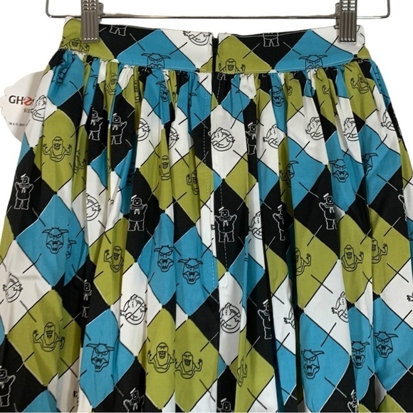 Vixen By Micheline Pitt Ghostbusters Midi Swing Skirt Size XS - Picture 6 of 9
